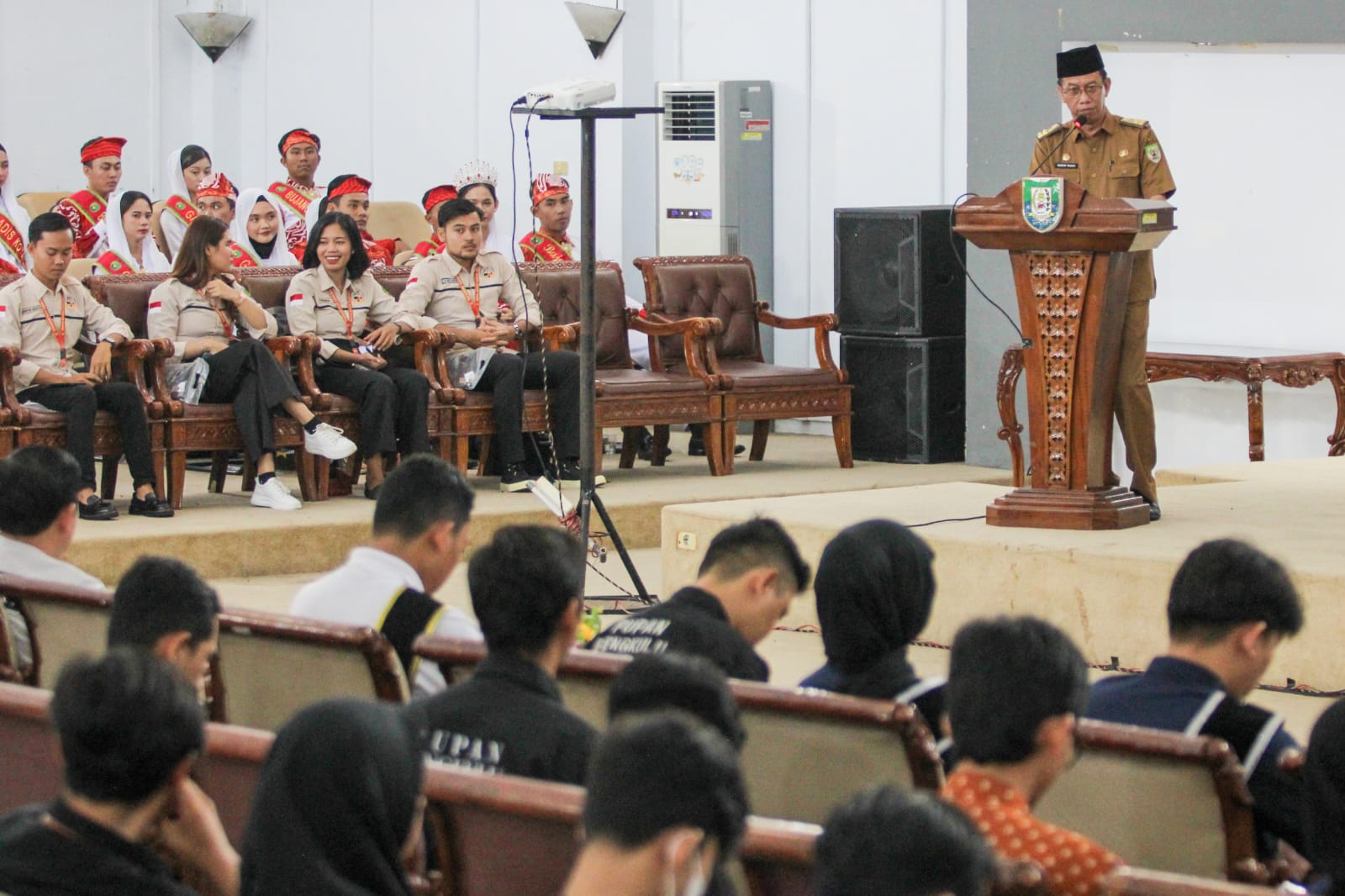 Asisten III Nandar Munadi mewakili Pemprov Bengkulu menyampaikan dukungan serta apresiasi atas terselenggaranya kegiatan produktif ini.